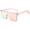 Pink, variant on Women Men Flat Top Shield Sunglasses Oversized Square Rimless Shades UV400 B2470
