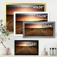 thumbnail image 4 of Designart 'A Field Full of Hay Bales At Sunset Landscape' Farmhouse Framed Art Print, 4 of 4