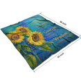 thumbnail image 4 of Sunflower Sherpa Blanket: Cozy 50x60in Throw Blanket Delightful Decor for Bed, Sofa, Office Couch Blanket Gift for Women Man, 4 of 5