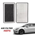 thumbnail image 3 of Kenally XTechnor Tesla Model 3 Model Y Filtro de aire 2 Pack con filtro de aire de cabina de reemplazo de aire acondicionado Tesla de carbón Vehículos, repuestos y accesorios Mis Kenally VI014304-00B, 3 of 6
