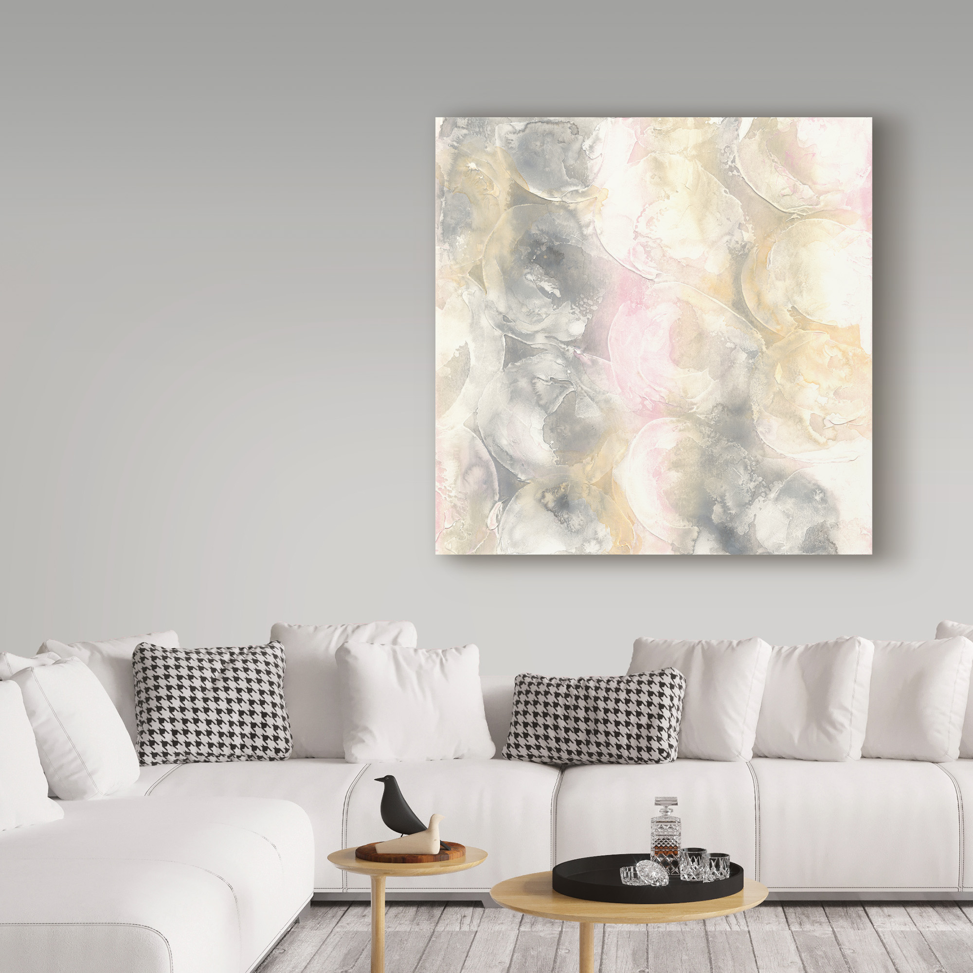 Trademark Fine Art 'Blush Circles II' Canvas Art by Chris Paschke
