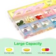 thumbnail image 3 of Glaciersei Weekly Pill Organizer 3 Times A Day 7 Day Pill Box Holder, 3 of 5