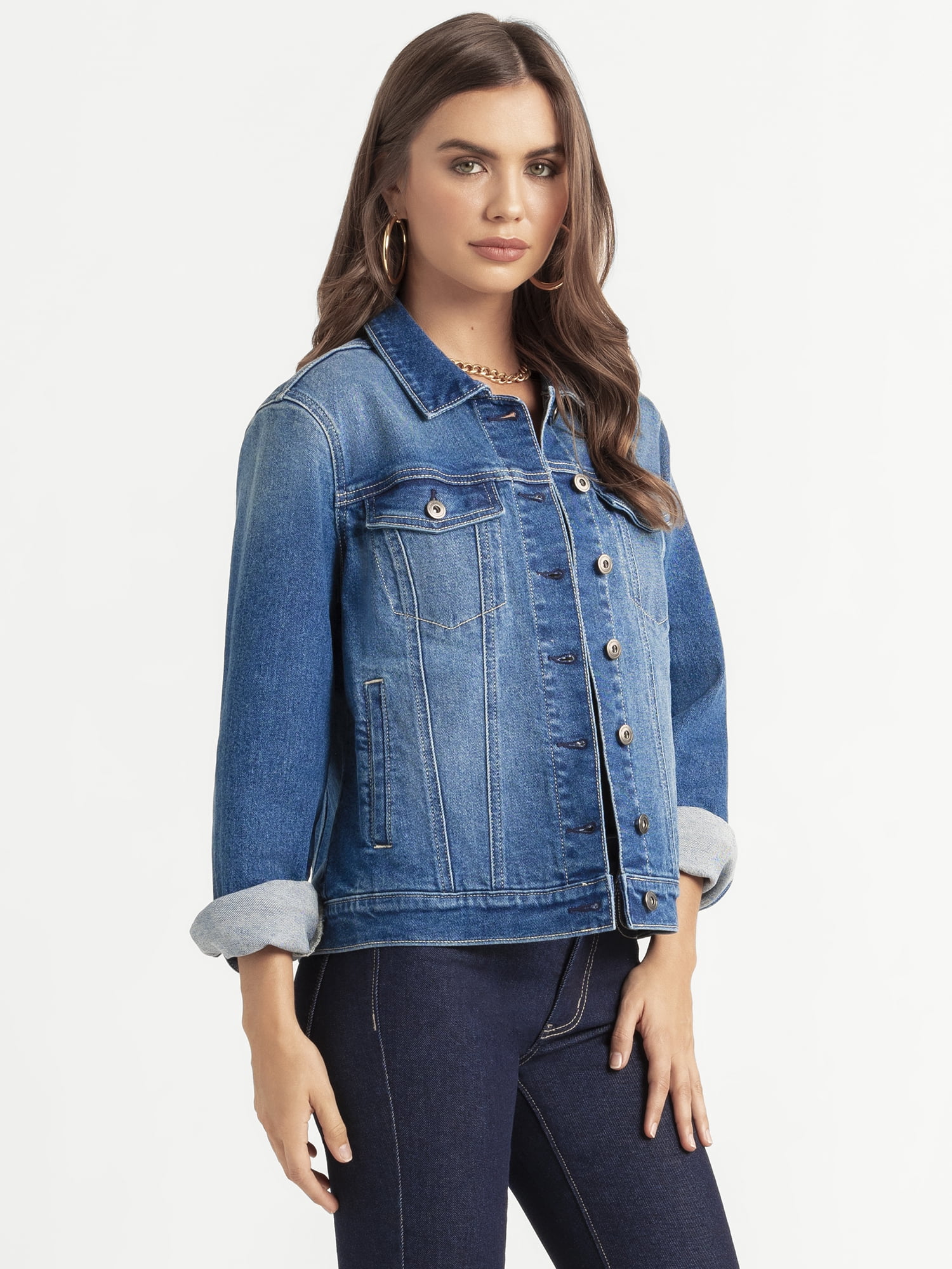Jessica Simpson Women's Reagan Relaxed Denim Jacket, Sizes XS-XL