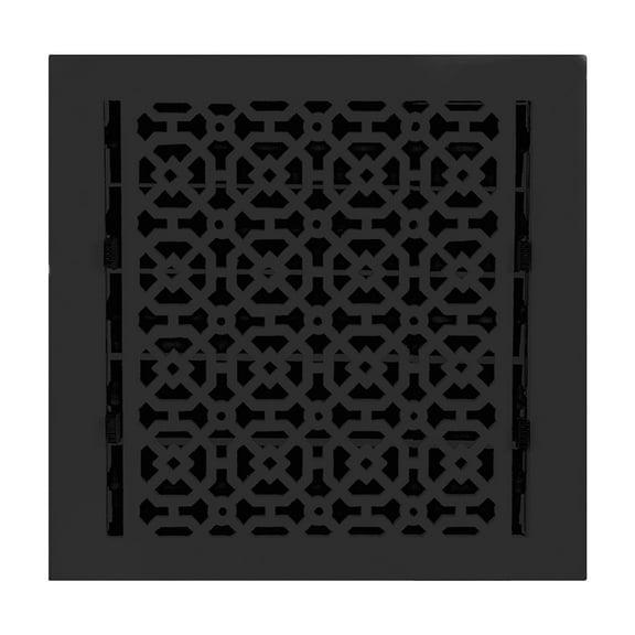 Achtek Air Supply Vent 10"x 10" Duct Opening (Overall 11-1/2"x 11-3/4") Solid Cast Aluminum Register Cover | Powder Coated