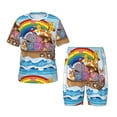 thumbnail image 1 of Balery Rainbow Animals on Noah's Ark Conjunto de Pijama Infantil de Manga Corta con Estampado – Ropa de Dormir de Algodón Suave-4X-Large, 1 of 6