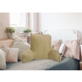 thumbnail image 4 of Mainstays Bed Rest Lounger Pillow Solid Black Faux Mink Fabric Bed Rest Pillow, 4 of 4