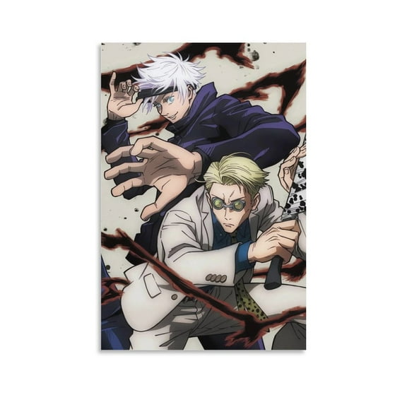 Prints Jjk Japanese Anime Comic Poster (4) Wall Art Picture Painting Poster Canvas Print Posters Artworks Bedroom Living Room Decor 12x18inch(30x45cm)