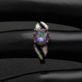 thumbnail image 3 of Dierdre Black Mystic Rainbow Cz Fire Opal Ring for Women Ginger Lyne Collection Size 10, 3 of 5