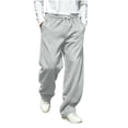 thumbnail image 3 of RJMDKXZ Mens Sweatpants Fleece Baggy Wide Leg Lounge Workout Pant Casual Elastic Waist Drawstring Opne Bottom Sweatpants for Men with 3 Pockets, 3 of 7