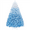 Lake Blue Gradient, variant on Renwick 7.5' Hinged Spruce Artificial Christmas Tree with Foldable Stand, Black