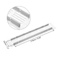 thumbnail image 4 of Rectangle Shape Ventilation Grille Aluminum Alloy Louvered Air Vents 9.84 x 1.97 Inch for Wardrobe Cupboards, 4 of 5