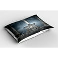 thumbnail image 2 of Ambesonne Gothic Pillow Sham 2 Pack, Roman Style Stone Altar, 26"x20", Blue Grey, 2 of 3