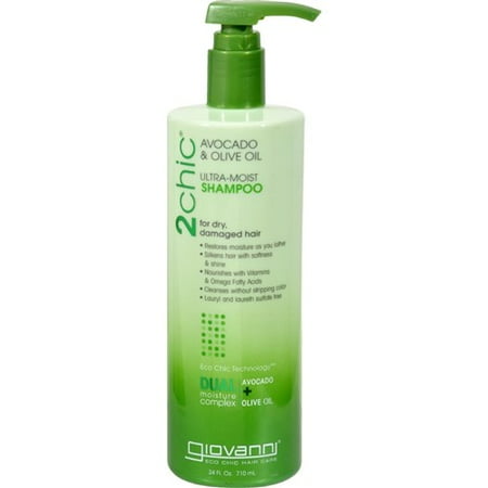 Giovanni 2chic Ultra-Moist Shampoo with Avocado & Olive Oil, 24 Fl