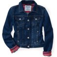 thumbnail image 1 of Chaqueta vaquera Aeropostale para mujer, azul, grande Aeropostale  Chaqueta de jean, 1 of 3
