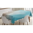thumbnail image 1 of Ambesonne Wave Tablecloth Rectangular Table Cover, Geode Look Abstract Sea Art, 60"x84", Multicolor, 1 of 3