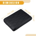 thumbnail image 4 of Unique Bargains 31x21x5cm 12.20"x8.27"x1.97" Universal Car Armrest Box Pad Armrest Booster Pads Faux Leather Black, 4 of 6