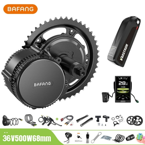 BAFANG Mid Drive Kit 1000W BBSHD Electric Bike Conversion Kit 52V Ebike Conversion Kit for 68-73MM Mountain Bike Road Bike DPC010 Display and 52V20Ah Shark Battery