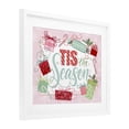 thumbnail image 3 of Stupell Industries Pastel Pink Tis The Season White Framed Print Under Glass design by Nicole Tamarin, 17 x 21, 3 of 10