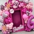 thumbnail image 5 of 130 piezas de globos de aluminio con números de oro rosa de 32 pulgadas para decoración de fiestas de cumpleaños de niñas y baby shower de metal rosa con fotos de pared, 5 of 5