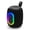 Black, variant on iHome Quest Portable Bluetooth Speaker, Water Resistant, RGB Lights, TWS Pairing, Rechargeable Battery with Charging Cable
