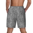 thumbnail image 4 of Uemuo Black Leopard Pattern Mens Swim Trunks Quick Dry Board Shorts with Mesh Lining, Stretch Beach Shorts Quick Dry No-Chafing Board Shorts-Small, 4 of 9