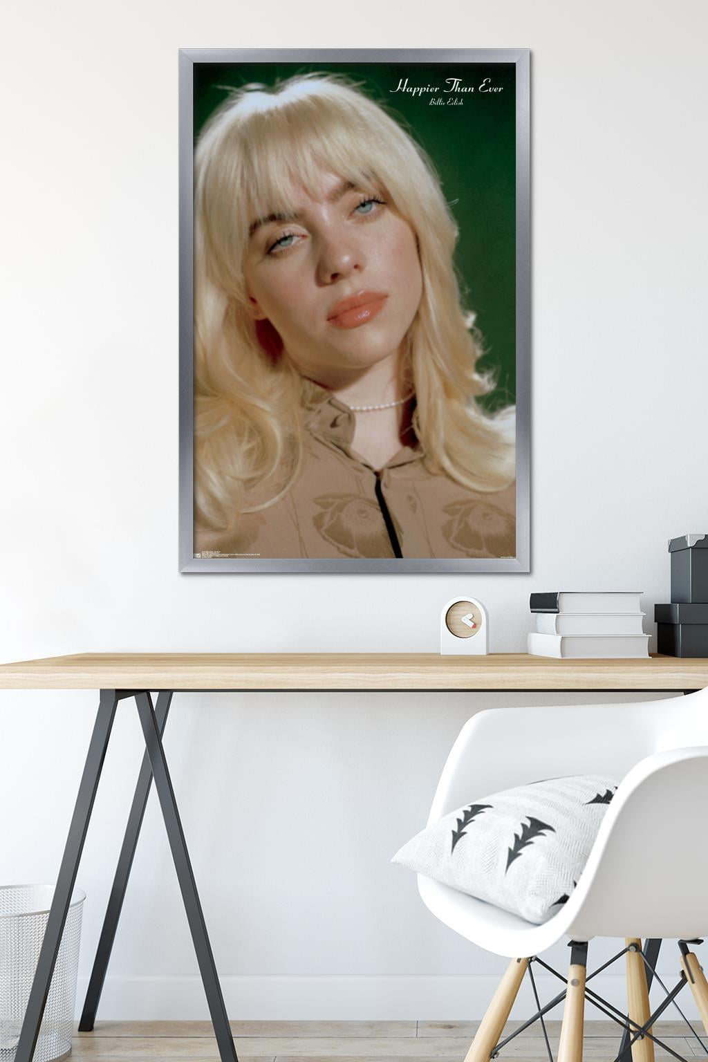 Billie Eilish - Headshot Wall Poster, 22.375" x 34" Framed