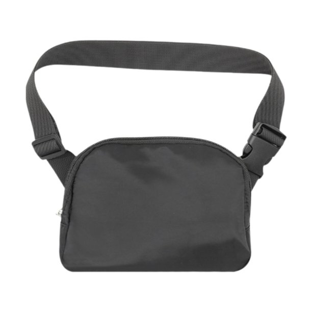 Running Phone Pouch Crossbody Bag 19.5x14cm para ejecutar la tela de nylon de entrenamiento Negro
