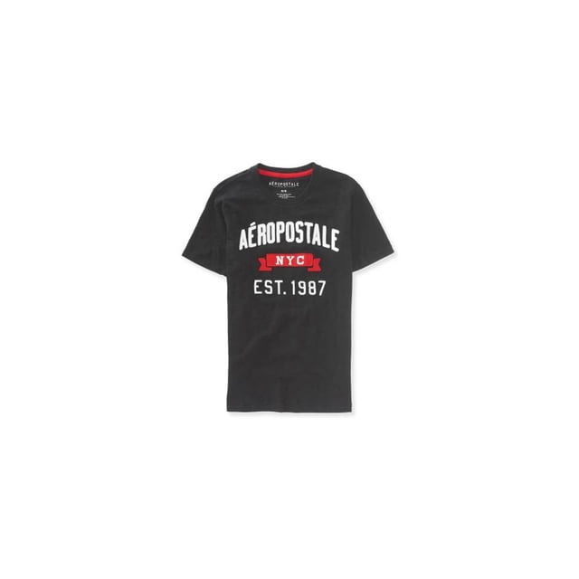 Aeropostale NYC - Camiseta gráfica para hombre, color negro, extragrande Aeropostale Camiseta gráfica