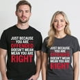 thumbnail image 5 of Just Because You Are Offended, Doesn't Mean You're Right T-Shirt – Bold Statement Theme – Unisex Adult Wear, 5 of 6
