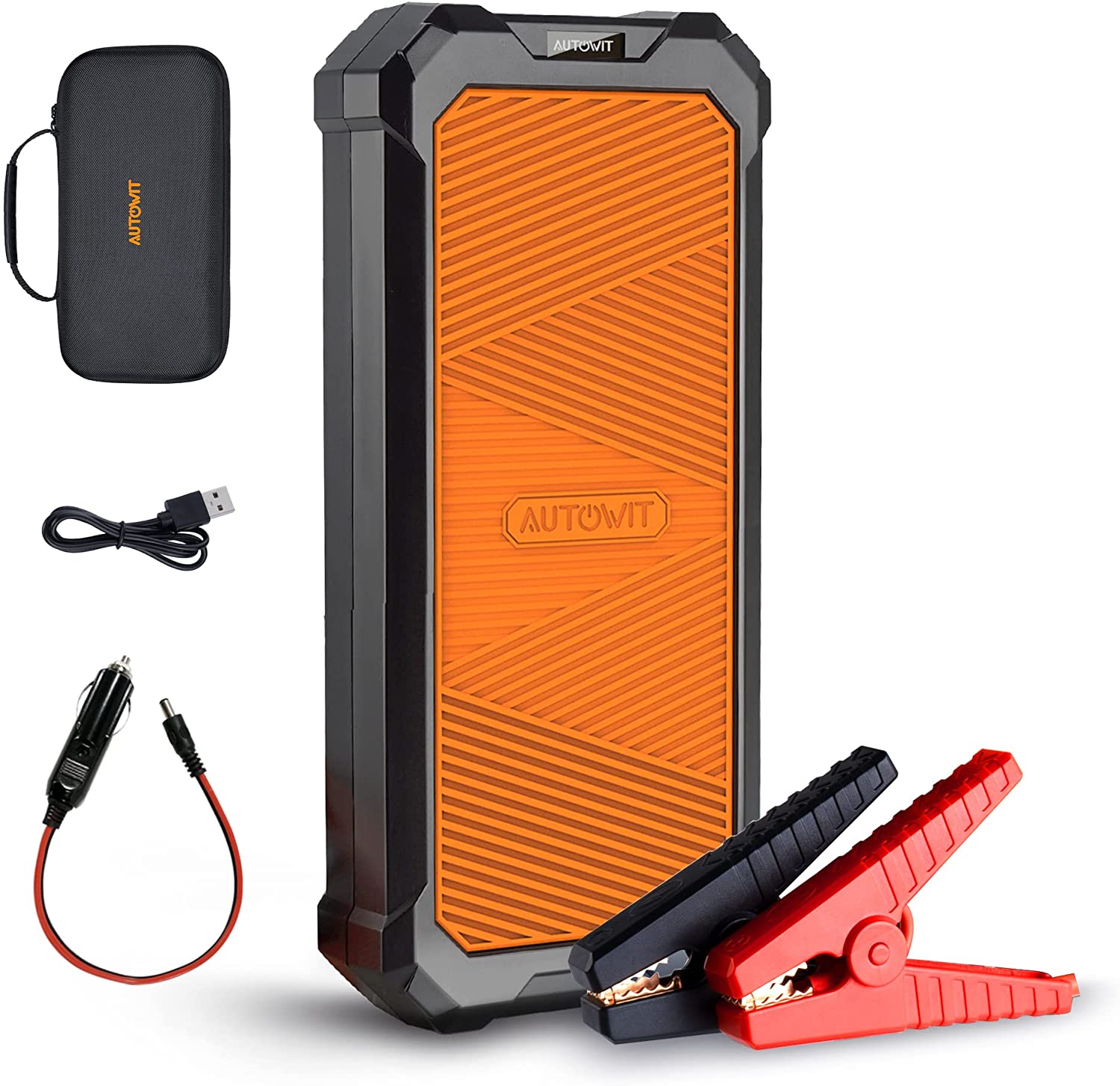 Autowit SuperCap 2 Car Jump Starter(up to 7L Gas,4L Diesel Engine),12V UltraSafe BatteryLess