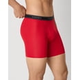 thumbnail image 3 of Hanes Men's Underwear Boxer Briefs Pack - 6-Pack - Performance Stretch Moisture-Wicking Blue/Grey/Black/Red M, 3 of 6