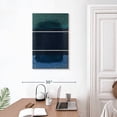 thumbnail image 3 of Elephant Stock Remembering Rothko Ii Wall Art - Vertical Multi Panel Canvas - Living Room Wall Decor - Abstract Multi Panel - Blue And Teal Decor By Rob Delamater - 20" x 32", 3 of 8