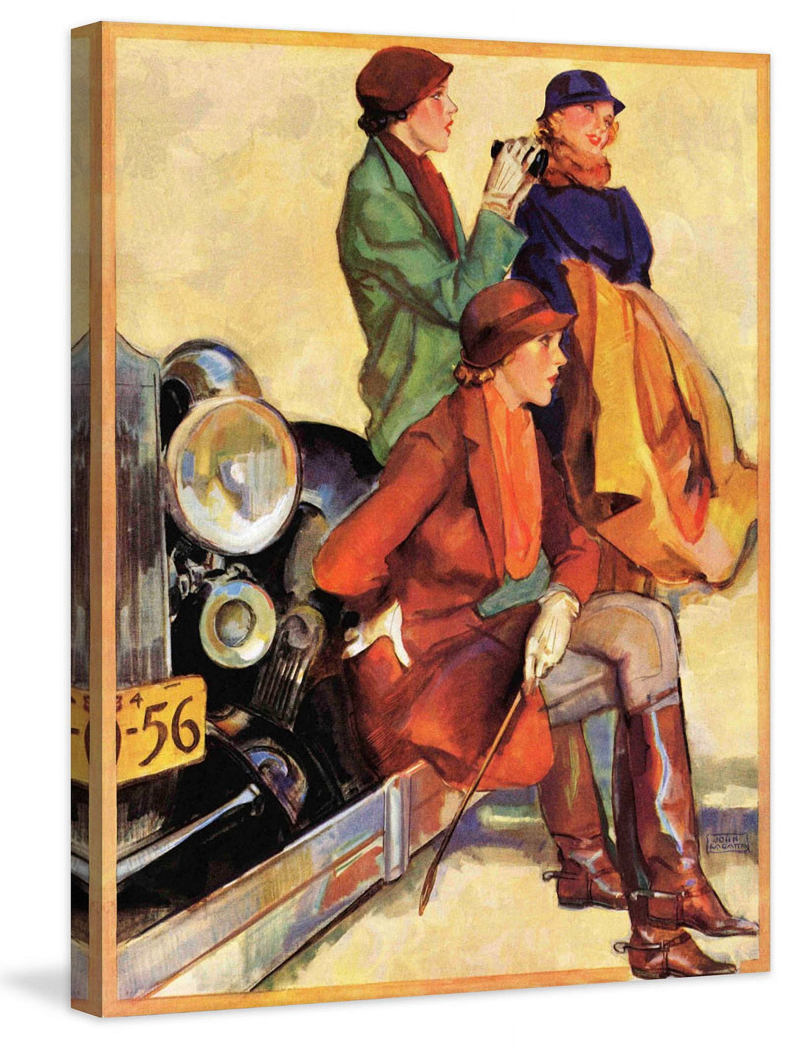 "Women in Riding Habits" Painting Print on Wrapped Canvas