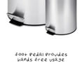 thumbnail image 5 of Honey-Can-Do 7.92 Gallon and 0.8 Gallon Stainless Steel Indoor Trash Can Set of 2, Silver, 5 of 6