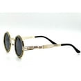 thumbnail image 3 of Sunglasses Men Hip Hop Shades Round Gold Metal Diamond Bling Black, 3 of 5