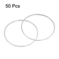 thumbnail image 3 of 50 Pack 30mm Brass Hollow Circle Bezel Round Linking Rings(Silver), 3 of 6