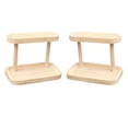 thumbnail image 1 of Bunblic Jewelry Organizer Display Stand, Jewelry Holder, Wooden Jewelry Stand Showcase, Jewelry Storage Rack for Necklaces Cufflinks , Beige, 1 of 8