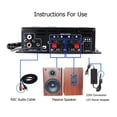 thumbnail image 5 of 12V Hifi Power Amplifier Stereo Home Car BASS Amp Car Speaker Class D Car Home Sound Power Amp Car Amplifier ,Efficient, 5 of 6