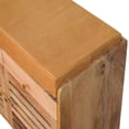 thumbnail image 5 of Lesuto Shutter Oak-ish Shoe Rack with 2 drawers - Modern, Wood, 1 Drawers, 5 of 10
