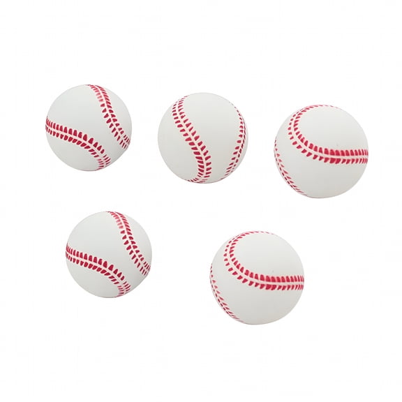 BESTSKY 5pcs 2.5 Inch Sports Baseball Rubber Practice Bounce for Beginner Sports Training Exercise