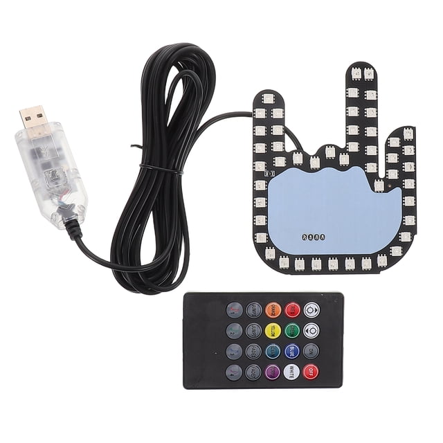 Luz LED de advertencia para coche con gestos y control remoto, multifuncional, para evitar colisiones traseras, accesorio para vehículos