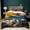 Color4, variant on 3D Digital Demon Anime Slayer Bedding Set Ultra Soft Comforter Quilt Cover Set 3pcs Bedding Duvet Cover with Pillowsham