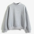 thumbnail image 5 of Daznico Women's 2023 Fall Fashion Casual Long Sleeve Crewneck Sweatshirt Loose Fit Pullover Hoodie Y2K Tops Grey XL, 5 of 5