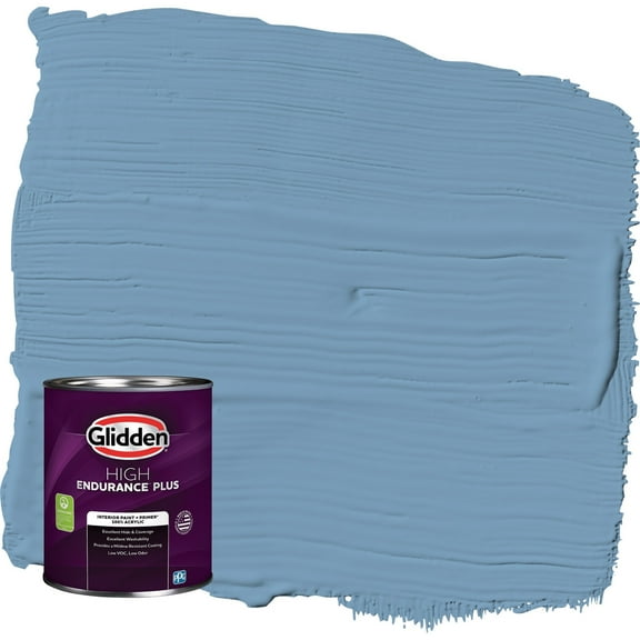 Glidden HEP Walden Pond / Blue Eggshell Interior Paint with Primer, 1 Quart