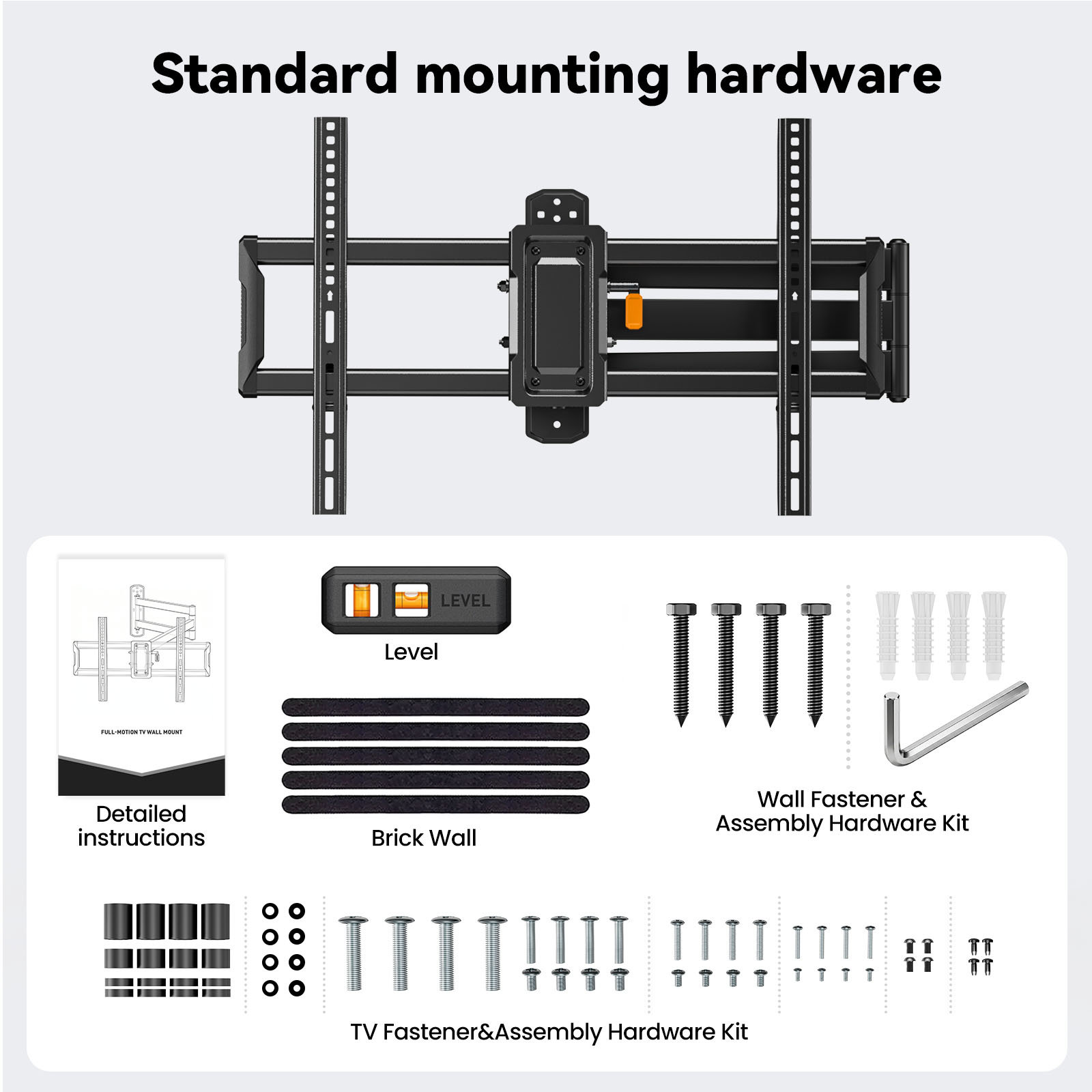 MountFTV Long Arm Full Motion TV Mount for 32-82 Inch TVs photo 8