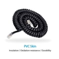 thumbnail image 4 of 2 Pack Telephone Cord, 5Feet Uncoiled Phone Cord Works with All Corded Landline Phones,Handset Cord, Universally Compatible,for Use in Home or Office, Telephone Accessory, 4 of 6