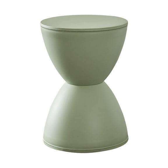 Nordic Low Stool, Shoe-Changing Plastic Round Stool, Round Corner Strong Bearing Makeup Stool, Suitable for Living Room, Bedroom, Kindergarten Plastic Chair[Green]