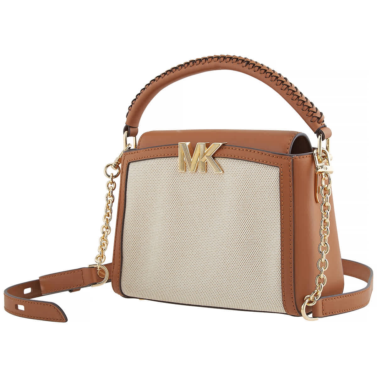 Michael Kors Ladies Karlie Small Canvas And Leather Crossbody Bag -  