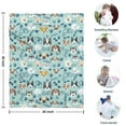 thumbnail image 4 of Cute Akita Dog Beagle Bulldog Rottweiler Dachshund Blanket,Comfortable Soft Flannel Throw Blanket,All Season,Warm Lightweight Blankets for Sofa Bed Couch Living Room Chair,30"x40", 4 of 4
