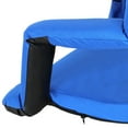thumbnail image 4 of ZENSTYLE Water-Resistant Stadium Seat with Cup Holder 9 Tiltable Positions, Blue, 4 of 9